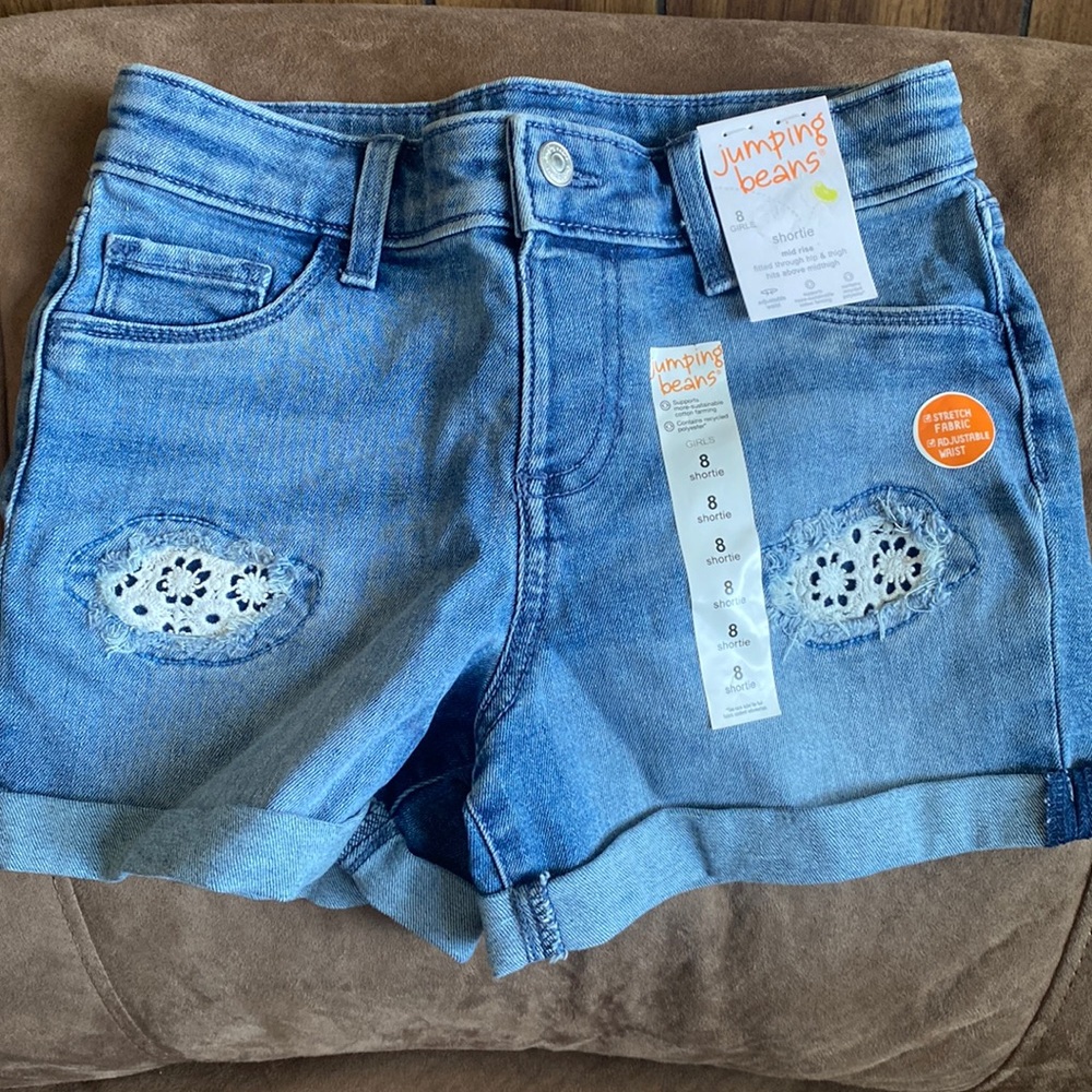 NWT Girls jumping Beans Shortie Mid Rise